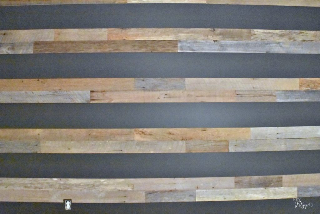 Barn wood accent wall